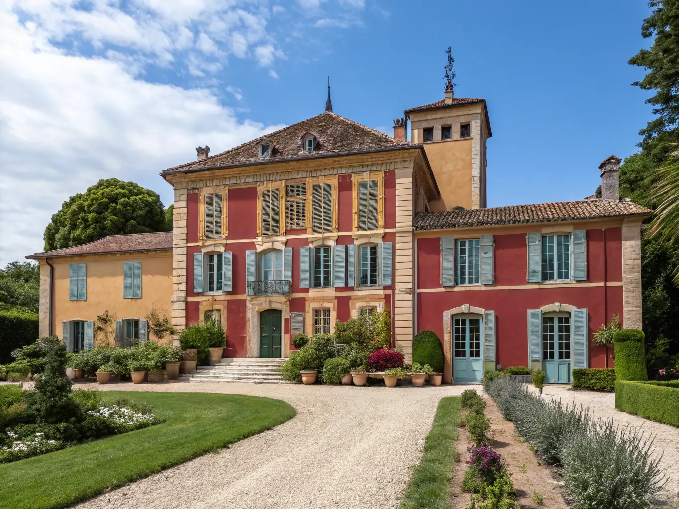 A picturesque view of Château de La Palice, showcasing its Renaissance architecture and serene surroundings, capturing the essence of Allier's historical charm.